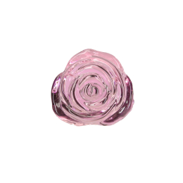 Скляна анальна пробка Pillow Talk Rosy Luxurious Glass Anal Plug, ?3,3 см, віброкуля в подарунок - - фото №3