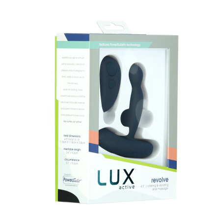 Масажер простати з ротацією та вібрацією Lux Active Revolve, пульт ДК - фото №8