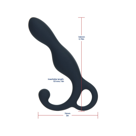 Масажер простати Lux Active LX1 Anal Trainer 5.75?, Dark Blue, віброкуля в комплекті №3