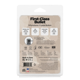 Віброкуля PowerBullet First-Class Bullet 2.5? з Key Chain Pouch, Gun Metal, 9 режимів вібрації - - фото №7