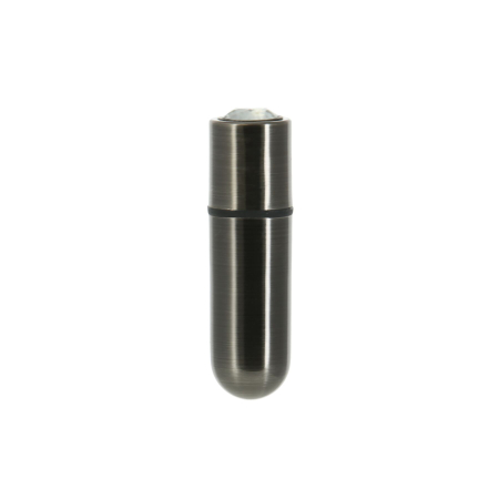 Віброкуля PowerBullet First-Class Bullet 2.5? з Key Chain Pouch, Gun Metal, 9 режимів вібрації - фото