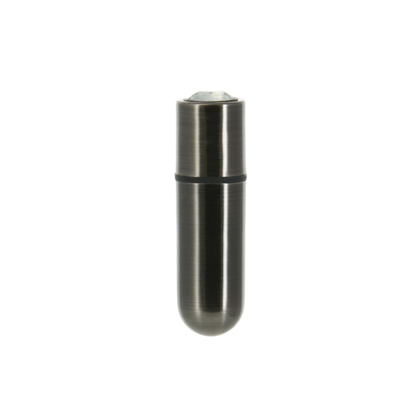 Віброкуля PowerBullet First-Class Bullet 2.5? з Key Chain Pouch, Gun Metal, 9 режимів вібрації - фото