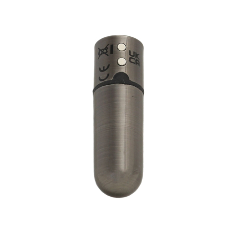 Віброкуля PowerBullet First-Class Bullet 2.5? з Key Chain Pouch, Gun Metal, 9 режимів вібрації - фото №4
