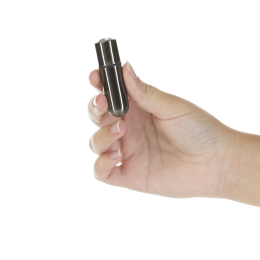 Віброкуля PowerBullet First-Class Bullet 2.5? з Key Chain Pouch, Gun Metal, 9 режимів вібрації - - фото №3