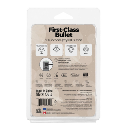 Віброкуля PowerBullet First-Class Bullet 2.5? з Key Chain Pouch, Rose Gold, 9 режимів вібрації - - фото №9