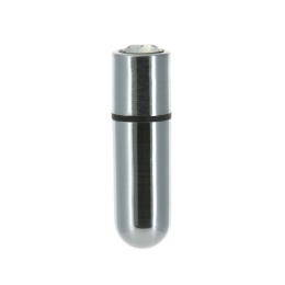 Віброкуля PowerBullet First-Class Bullet 2.5? with Key Chain Pouch, Silver, 9 режимів вібрації - фото