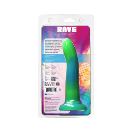 Фалоімітатор, що світиться в темряві, ADDICTION Rave 8?, Glow in the Dark Dildo Blue Green, 20,3 см - - фото №9