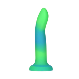 Фалоімітатор, що світиться в темряві, ADDICTION Rave 8?, Glow in the Dark Dildo Blue Green, 20,3 см - фото