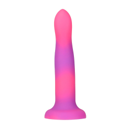 Фалоімітатор, що світиться в темряві, ADDICTION Rave 8?, Glow in the Dark Dildo Pink Purple, 20,3 см - - фото №3
