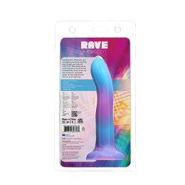 Фалоімітатор, що світиться в темряві, ADDICTION Rave 8? Glow in the Dark Dildo Blue Purple, 20,3 см - - фото №9