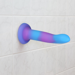 Фалоімітатор, що світиться в темряві, ADDICTION Rave 8? Glow in the Dark Dildo Blue Purple, 20,3 см - - фото №6