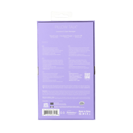 Розкішний вібратор Pillow Talk Sassy Purple Special Edition, Сваровскі, пов’язка на очі+гра - фото №10