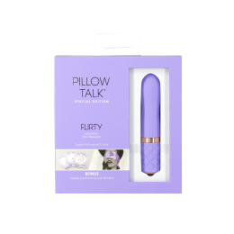 Розкішний вібратор Pillow Talk Flirty Purple Special Edition, Сваровскі, пов’язка на очі+гра - - фото №8