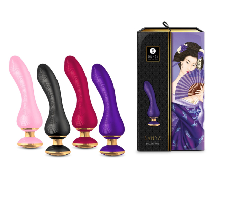 Вібратор для точки G Shunga Sanya Raspberry, гнучкий стовбур - фото №9