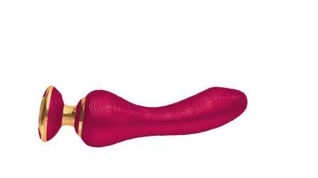 Вібратор для точки G Shunga Sanya Raspberry, гнучкий стовбур - фото №2