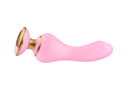 Вібратор для точки G Shunga Sanya Light Pink, гнучкий стовбур - фото №3