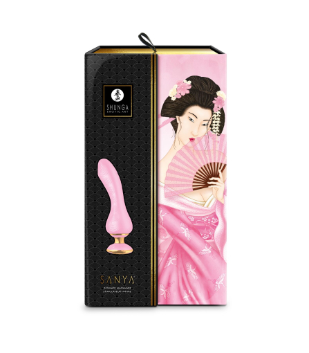 Вібратор для точки G Shunga Sanya Light Pink, гнучкий стовбур - фото №8
