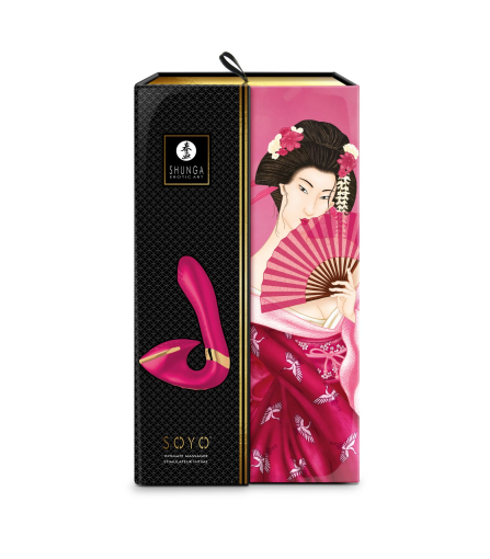 Вагінально-кліторальний вібратор Shunga Soyo Raspberry - фото №8