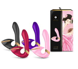 Вагінально-кліторальний вібратор Shunga Soyo Black - - фото №9