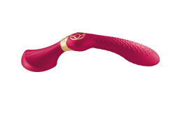 Вібромасажер Shunga Zoa Raspberry, двосторонній - - фото №3