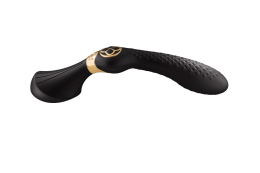 Вібромасажер Shunga Zoa Black, двосторонній - - фото №2