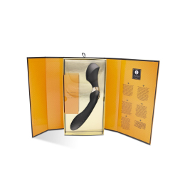 Вібромасажер Shunga Zoa Black, двосторонній - - фото №8