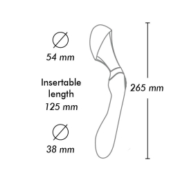 Вібромасажер Shunga Zoa Black, двосторонній - - фото №3