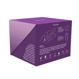 Смарт-вібратор для пар We-Vibe Chorus Purple, сенсорне керування вібраціями стисненням пульта - №12