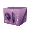 Смарт-вібратор для пар We-Vibe Chorus Purple, сенсорне керування вібраціями стисненням пульта - фото №11