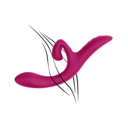 Смарт вібратор-кролик We-Vibe Nova Fuchsia, ергономічний, регульований кут нахилу стовбура №12