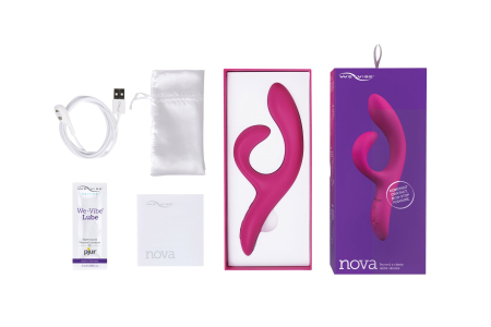 Смарт вібратор-кролик We-Vibe Nova Fuchsia, ергономічний, регульований кут нахилу стовбура №6