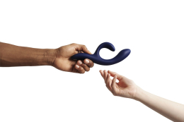 Смарт вібратор-кролик We-Vibe Nova Midnight Blue, ергономічний, регульований кут нахилу стовбура - - фото №12