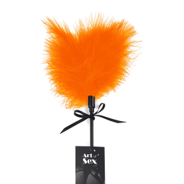Лоскітка зі шльопалкою Піка Art of Sex – Puff Peak, помаранчева - - фото №3