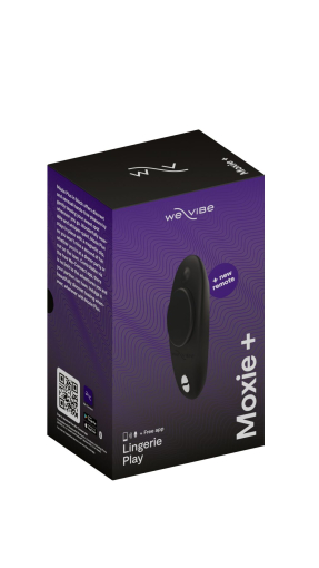 Смарт-вібратор у трусики We-Vibe Moxie+ Satin Black, оновлений пульт ДК - фото №3