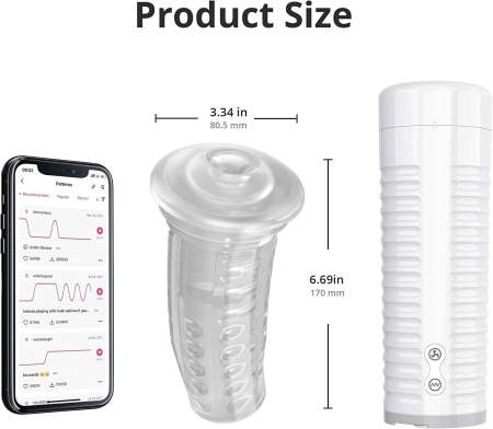 Рукав для мастурбатора Lovense Max 2, нейтральний вхід - фото №2