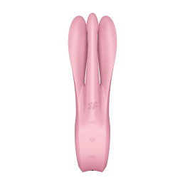 Кліторальний вібратор Satisfyer Threesome 1 Pink з трьома гнучкими пальчиками - - фото №6
