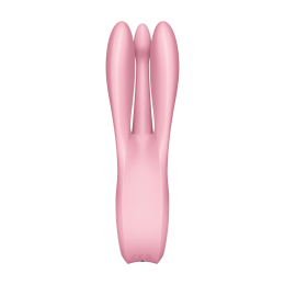 Кліторальний вібратор Satisfyer Threesome 1 Pink з трьома гнучкими пальчиками - - фото №4
