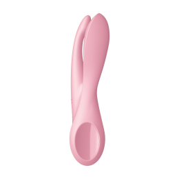 Кліторальний вібратор Satisfyer Threesome 1 Pink з трьома гнучкими пальчиками - - фото №3