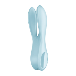 Кліторальний вібратор Satisfyer Threesome 1 Light Blue з трьома гнучкими пальчиками - - фото №5