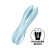 Кліторальний вібратор Satisfyer Threesome 1 Light Blue з трьома гнучкими пальчиками - фото