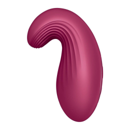 Вібратор Satisfyer Dipping Delight Berry, 2 мотори, гнучкий кінчик - №4