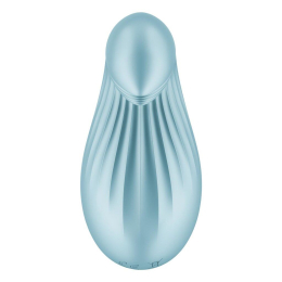 Вібратор Satisfyer Dipping Delight Light Blue, 2 мотори, гнучкий кінчик - №5