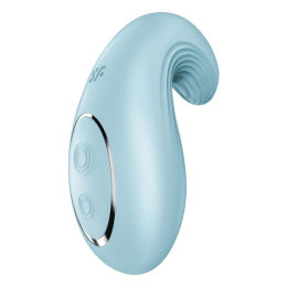 Вібратор Satisfyer Dipping Delight Light Blue, 2 мотори, гнучкий кінчик - №6