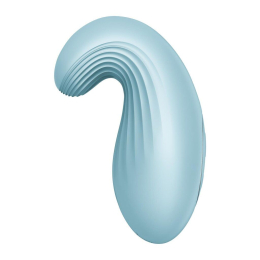 Вібратор Satisfyer Dipping Delight Light Blue, 2 мотори, гнучкий кінчик - №4