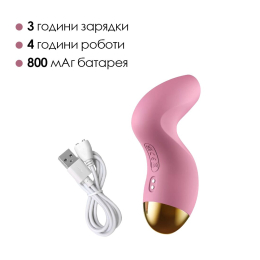Вакуумний кліторальний стимулятор Svakom Pulse Pure Pale Pink, 5 режимів, 5 інтенсивностей у кожному - - фото №5