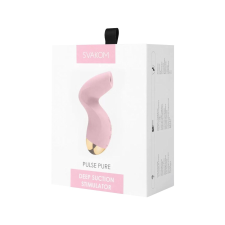 Вакуумний кліторальний стимулятор Svakom Pulse Pure Pale Pink, 5 режимів, 5 інтенсивностей у кожному - фото №7