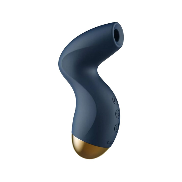 Вакуумний кліторальний стимулятор Svakom Pulse Pure Navy Blue, 5 режимів, 5 інтенсивностей у кожному - фото
