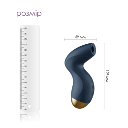 Вакуумний кліторальний стимулятор Svakom Pulse Pure Navy Blue, 5 режимів, 5 інтенсивностей у кожному - - фото №2