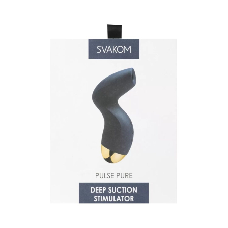 Вакуумний кліторальний стимулятор Svakom Pulse Pure Navy Blue, 5 режимів, 5 інтенсивностей у кожному - фото №8