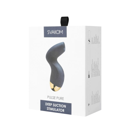 Вакуумний кліторальний стимулятор Svakom Pulse Pure Navy Blue, 5 режимів, 5 інтенсивностей у кожному - фото №7